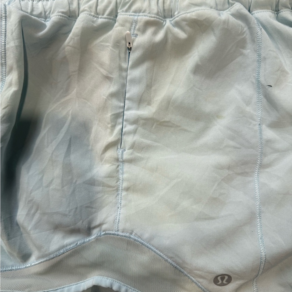 lululemon athletica Light Blue Women Shorts 4inch inseam - Picture 4 of 4